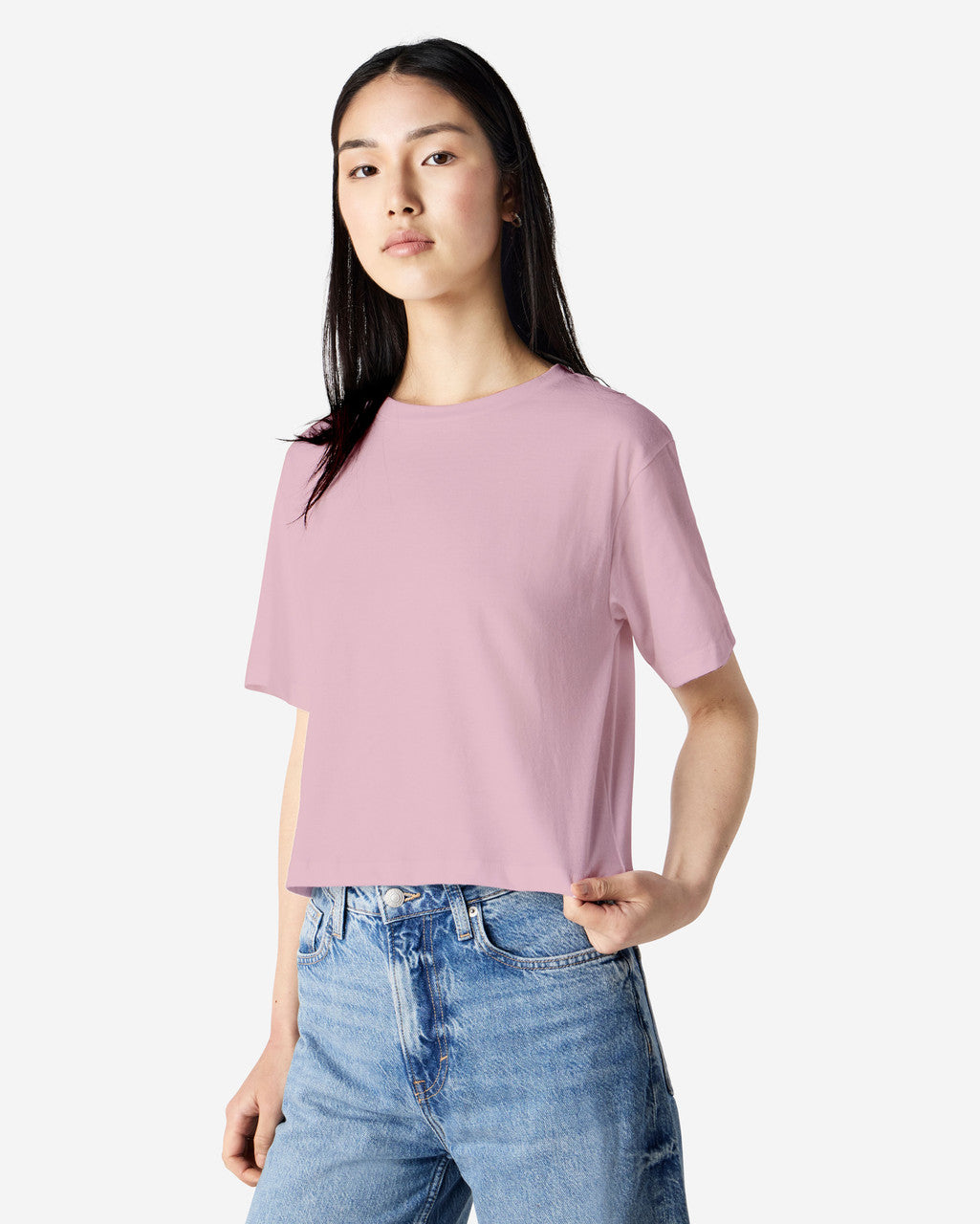 American Apparel Womens Fine Jersey Boxy T-shirt (102)