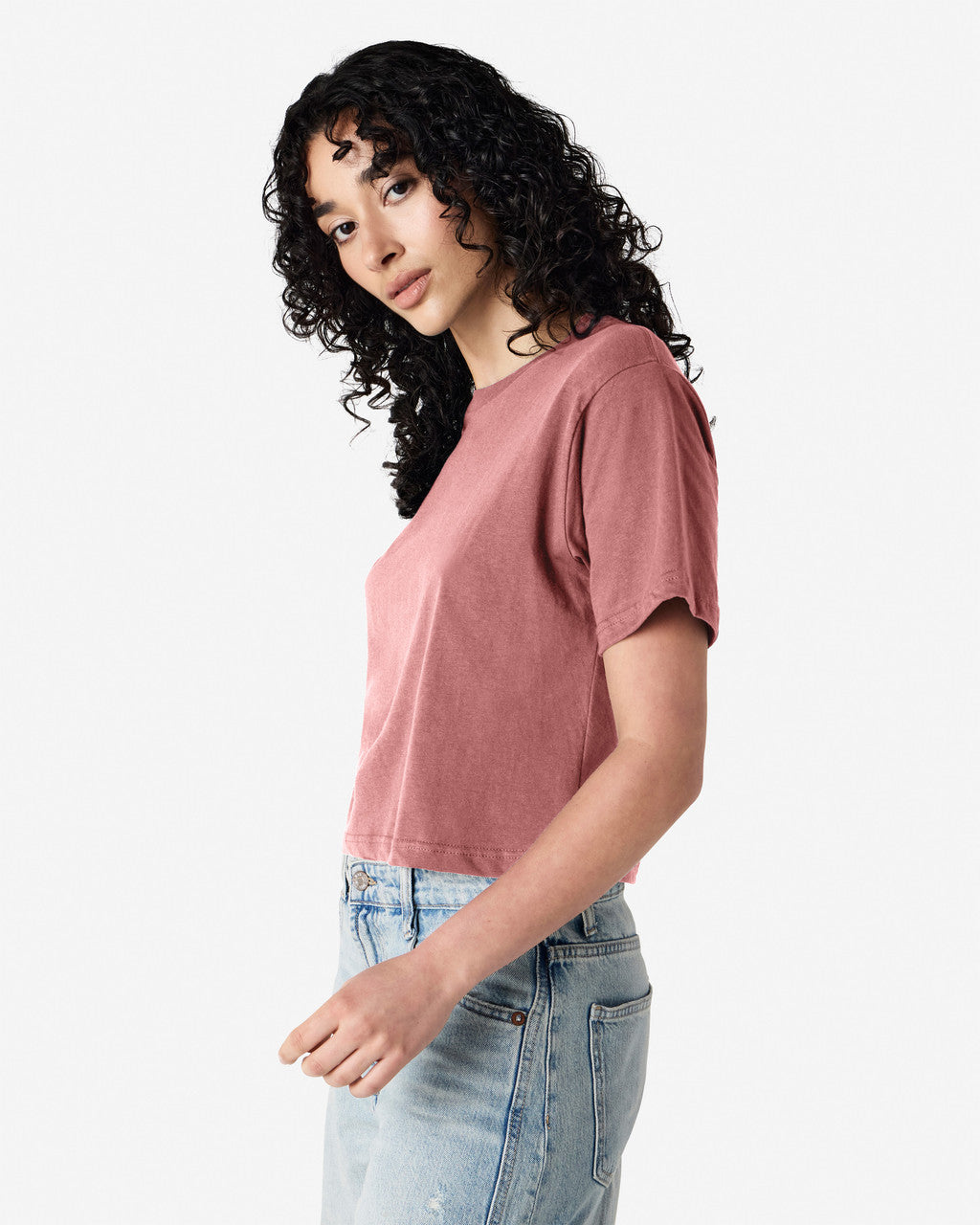 American Apparel Womens Fine Jersey Boxy T-shirt (102)