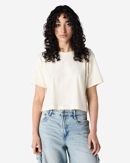 American Apparel Womens Fine Jersey Boxy T-shirt (102)