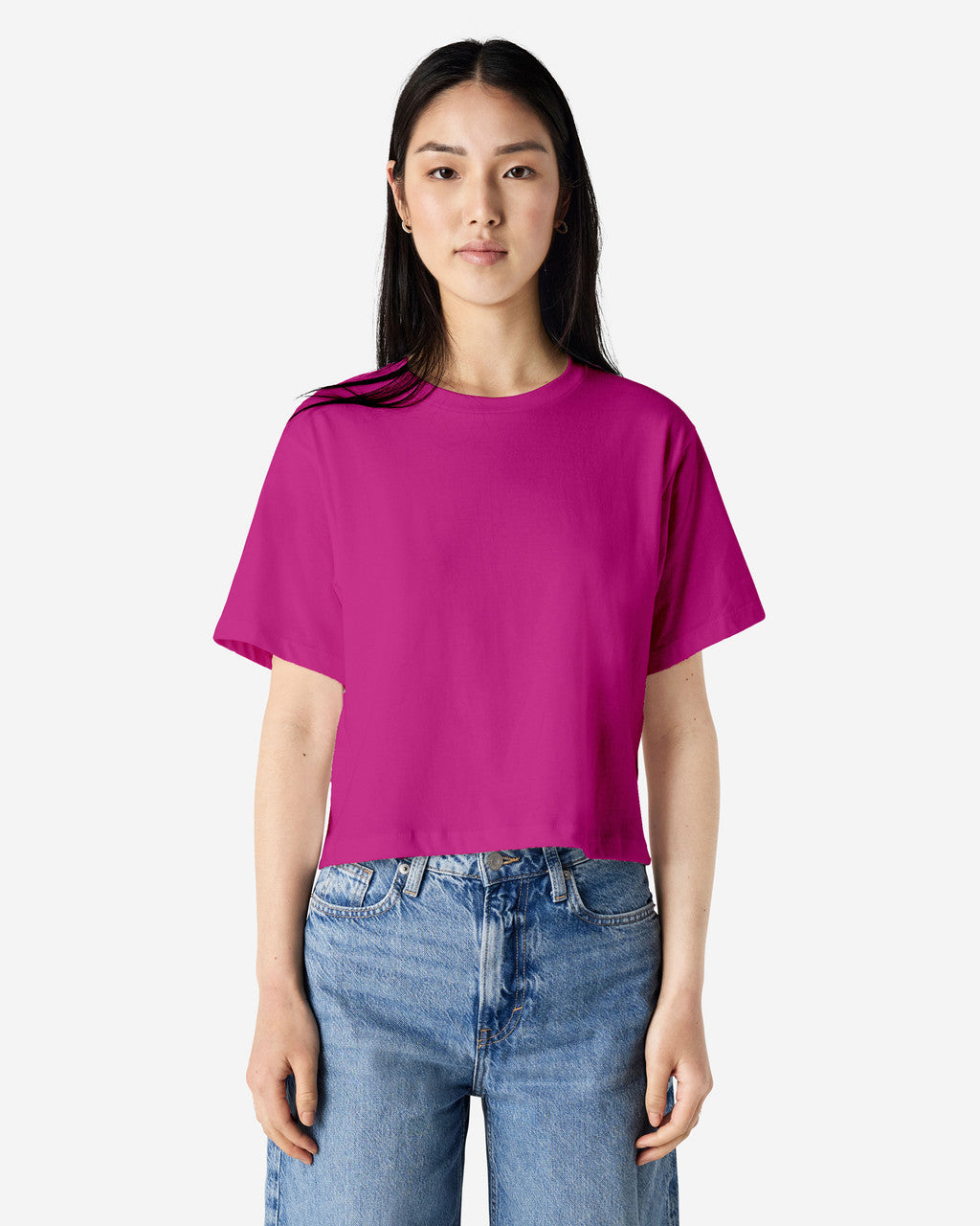 American Apparel Womens Fine Jersey Boxy T-shirt (102)