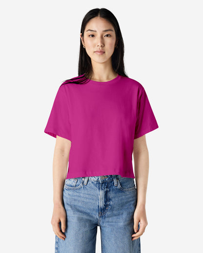 American Apparel Womens Fine Jersey Boxy T-shirt (102)