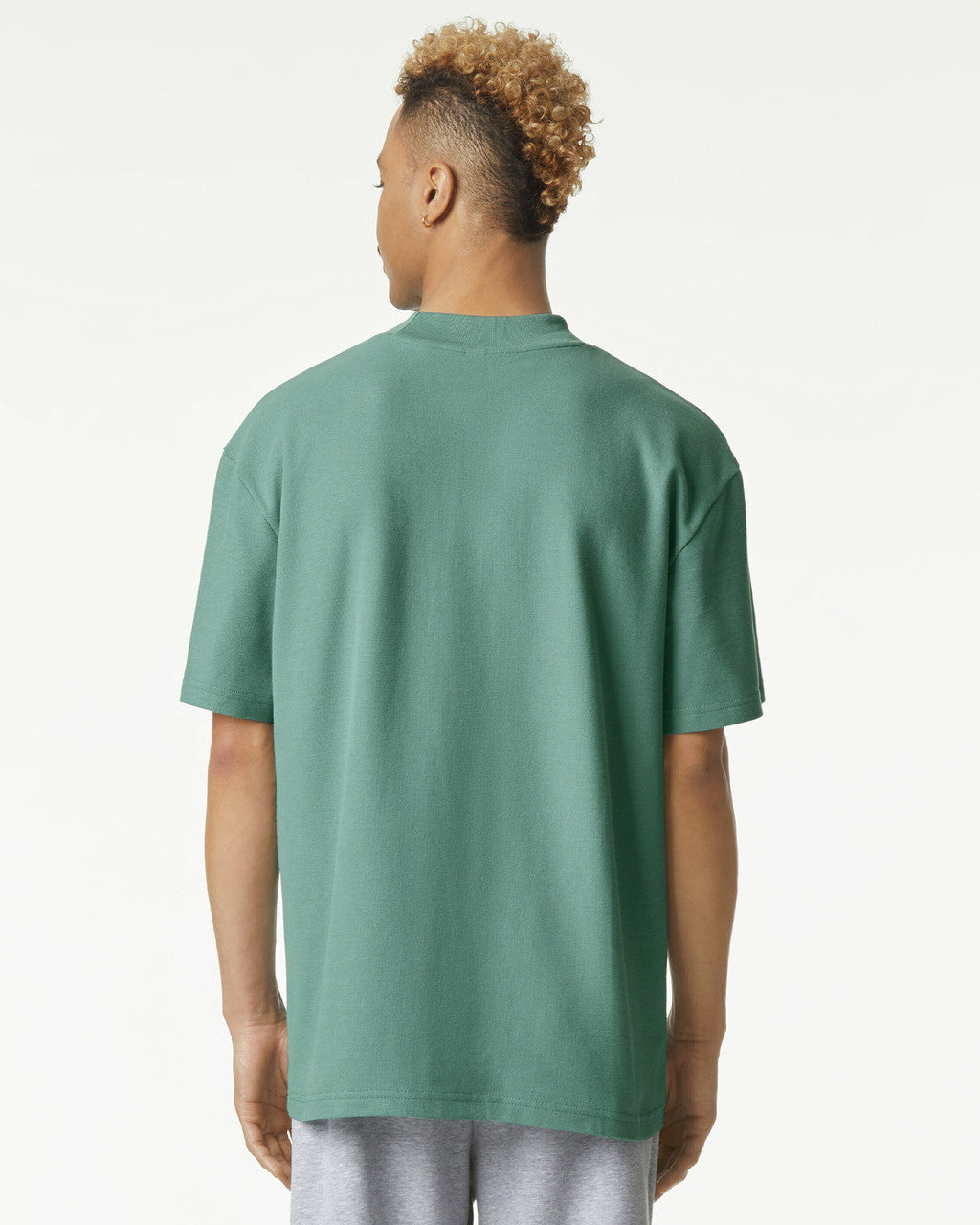 American Apparel Pique Unisex Mockneck T-shirt (1PQ)