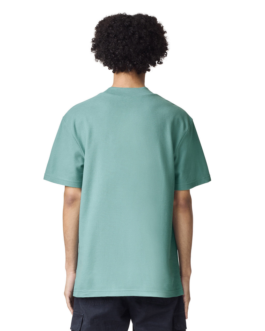 American Apparel Pique Unisex Mockneck T-shirt (1PQ)