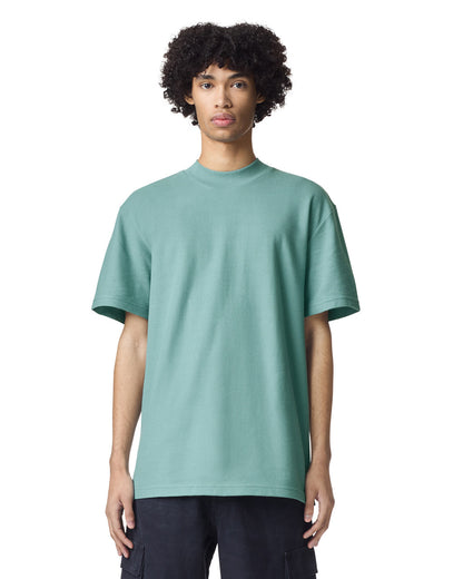 American Apparel Pique Unisex Mockneck T-shirt (1PQ)