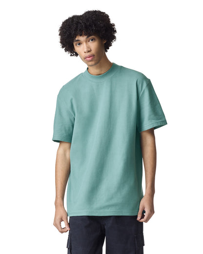 American Apparel Pique Unisex Mockneck T-shirt (1PQ)