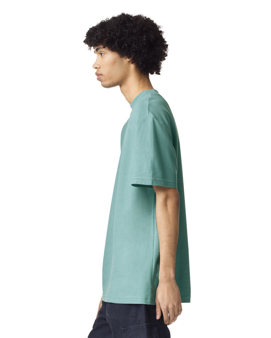 American Apparel Pique Unisex Mockneck T-shirt (1PQ)