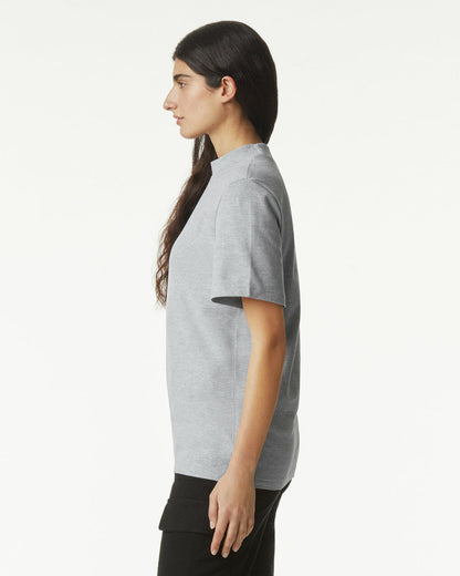 American Apparel Pique Unisex Mockneck T-shirt (1PQ)