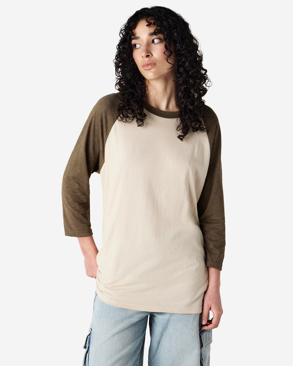 American Apparel Adult CVC Raglan T-shirt (2003CVC)