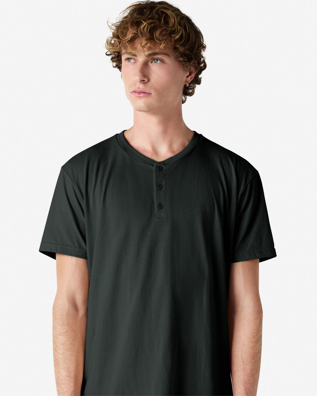 American Apparel Adult CVC Henley T-shirt (2004CVC)