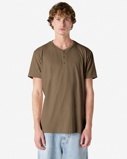 American Apparel Adult CVC Henley T-shirt (2004CVC)