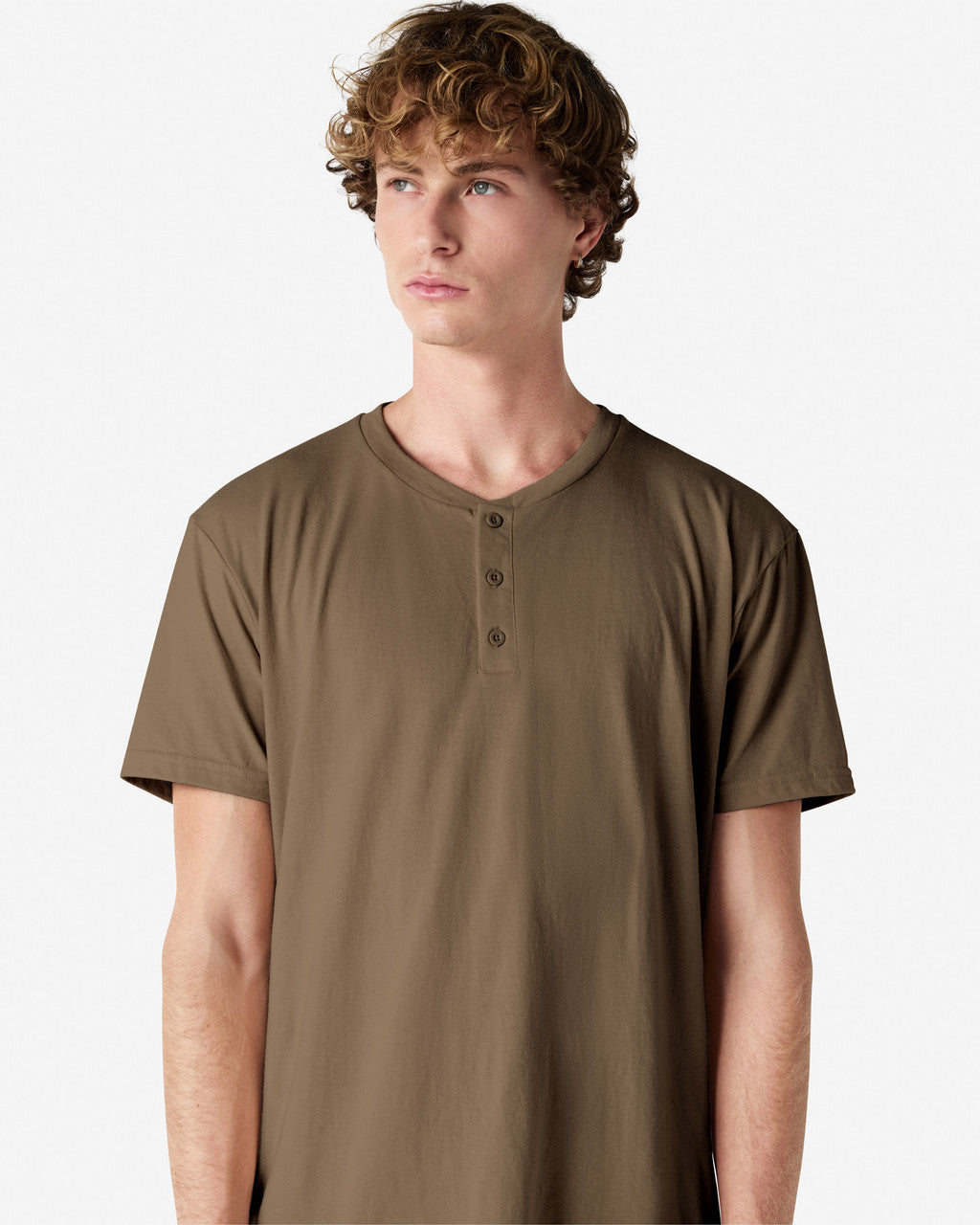 American Apparel Adult CVC Henley T-shirt (2004CVC)