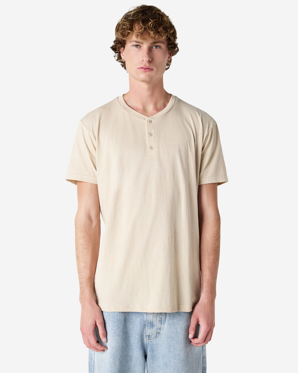 American Apparel Adult CVC Henley T-shirt (2004CVC)