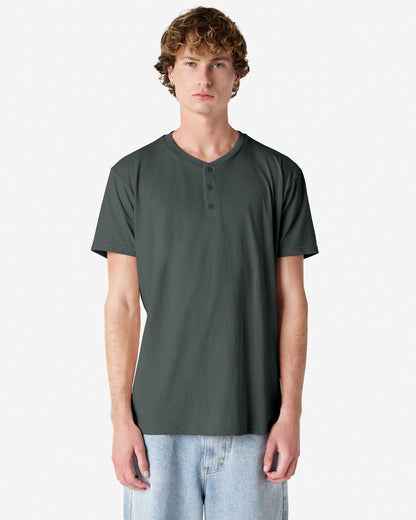 American Apparel Adult CVC Henley T-shirt (2004CVC)