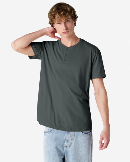 American Apparel Adult CVC Henley T-shirt (2004CVC)