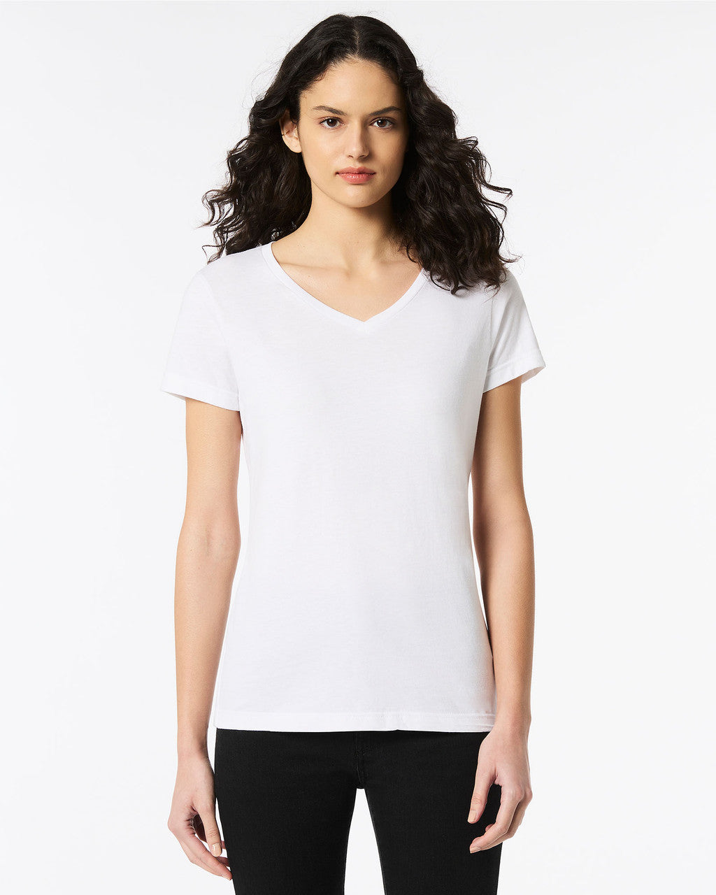 Gildan Soft Style Ladies V Neck T/S-(64V00L)