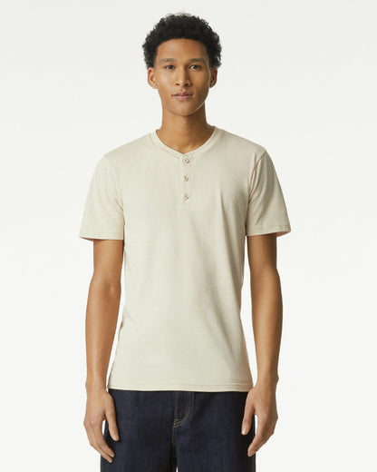 American Apparel Adult CVC Henley T-shirt (2004CVC)