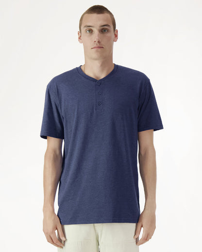 American Apparel Adult CVC Henley T-shirt (2004CVC)