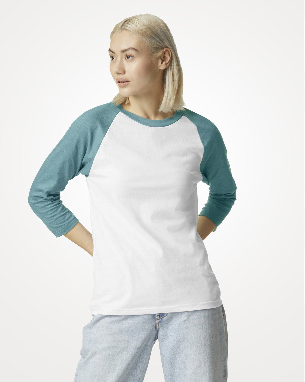 American Apparel Adult CVC Raglan T-shirt (2003CVC)