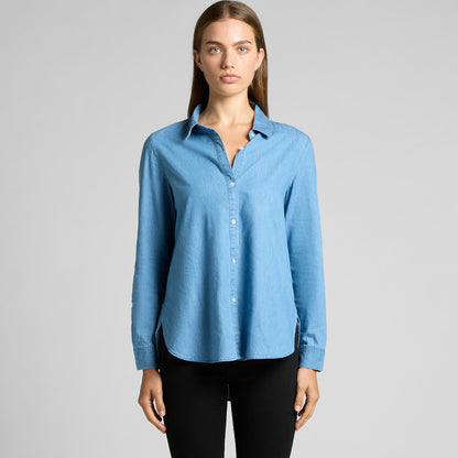 Ascolour Womens Blue Denim Shirt - (4042)