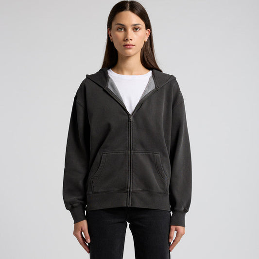 Ascolour Wo's Relax Faded Zip Hood-(4170)