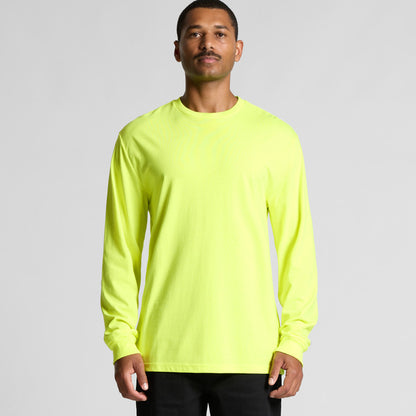 Ascolour Mens Block  Safety L/S Tee-(5054F)