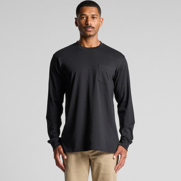 Ascolour Mens Classic Pocket L/S Tee (5072)