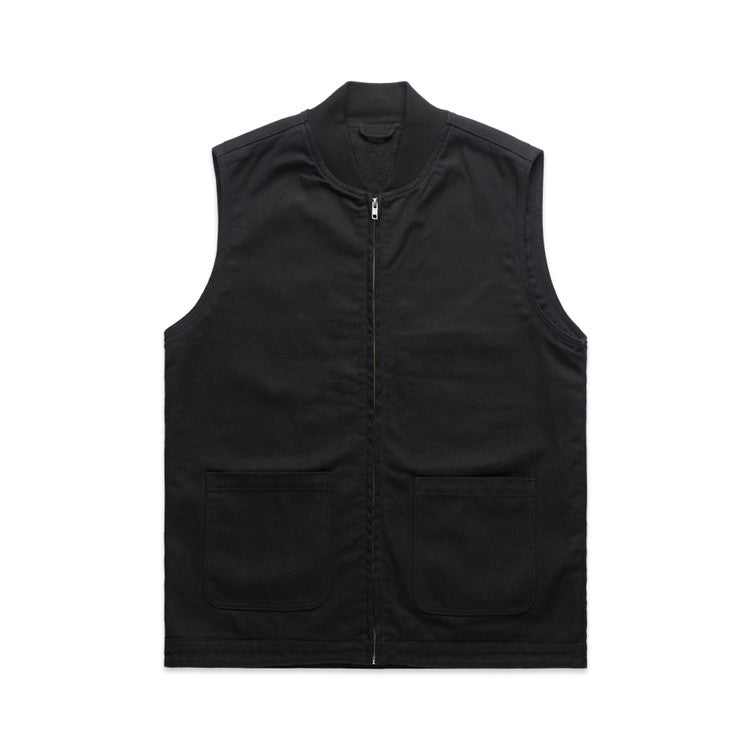 Ascolour Mens Canvas Heavy Vest (5528)