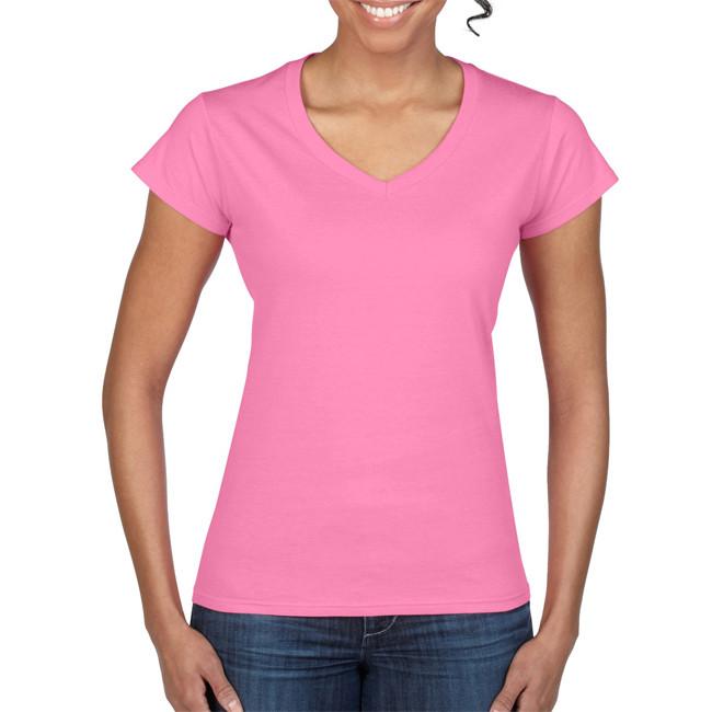 Gildan Soft Style Ladies V Neck T/S-(64V00L)