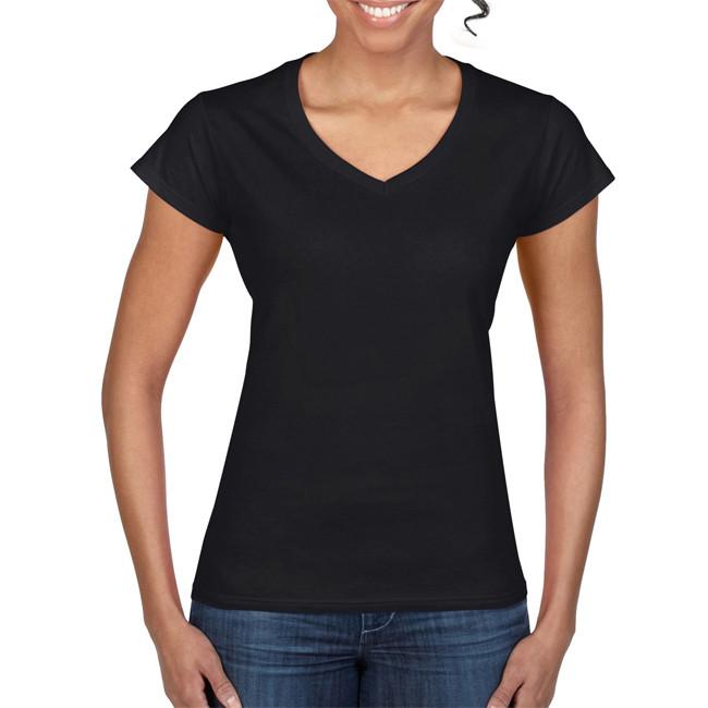 Gildan Soft Style Ladies V Neck T/S-(64V00L)